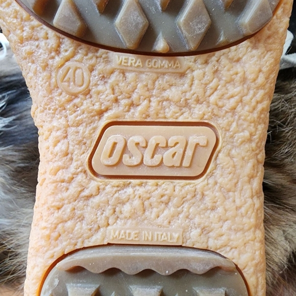 Oscar de la Renta Fox Fur Volpe Bianco Iceburg Chiaro Cream & Brown Boots - 40 - Picture 10 of 10